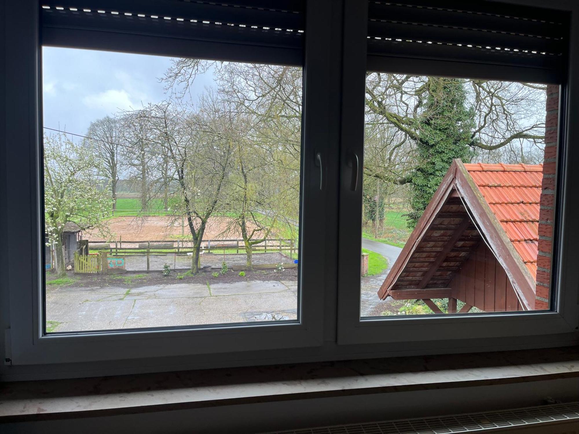 Wunderschoene Ferienwohnung Mit Balkon Auf Dem Bauernhof Greven Kültér fotó
