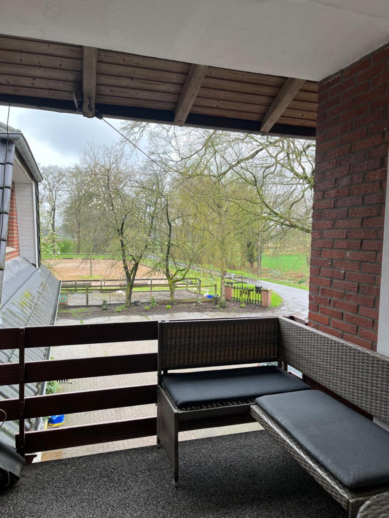 Wunderschoene Ferienwohnung Mit Balkon Auf Dem Bauernhof Greven Kültér fotó